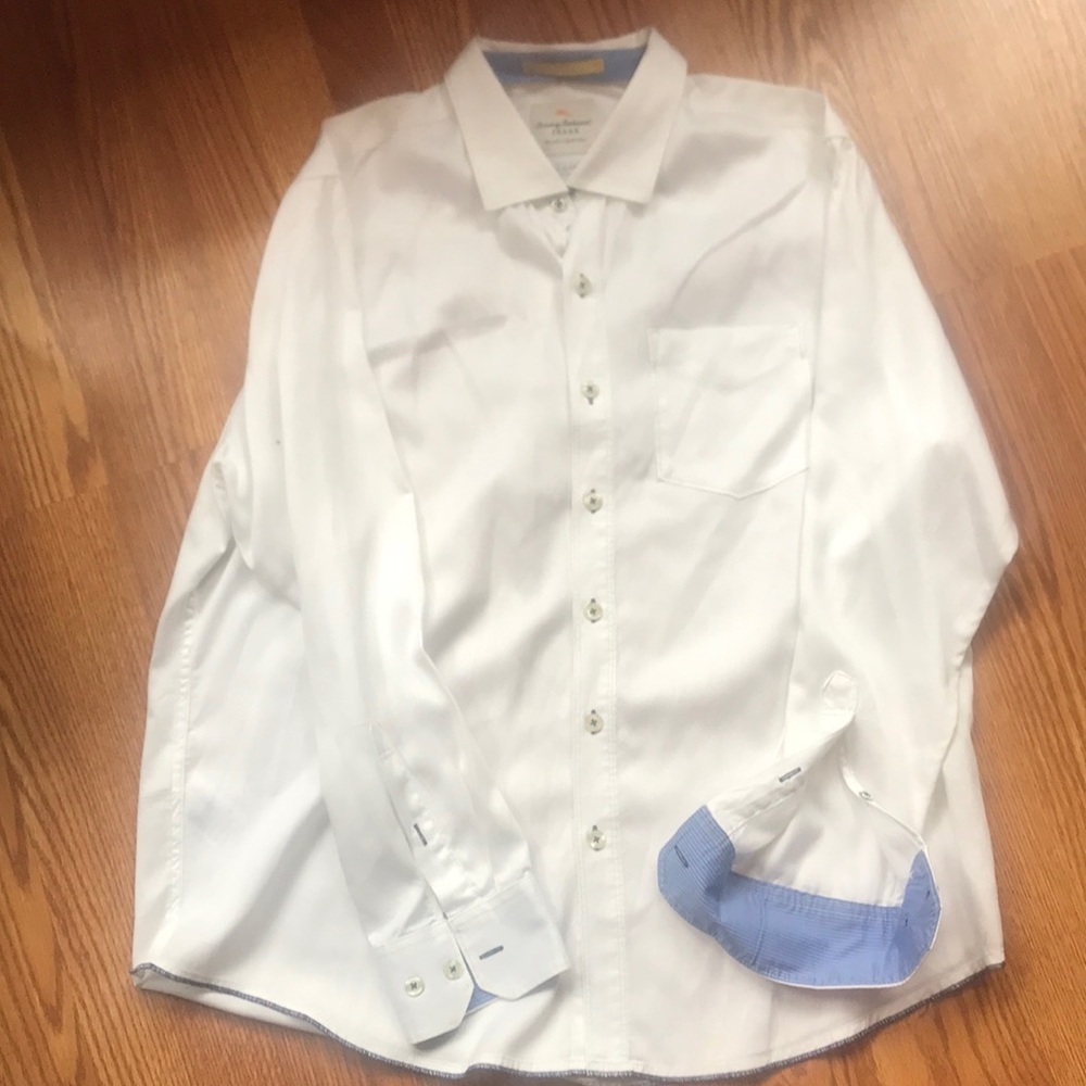 Tommy Bahama Men's White Dress Shirt